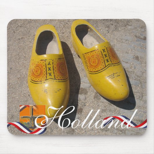 Nederlandse Klompen Clogs Holland Souvenir Muismat (Voorkant)