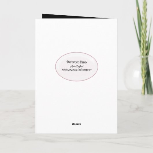 Nederlandse klompen en tulpen Moederdag Kaart (Achterkant)