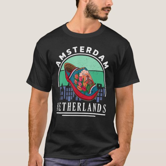 Nederlandse klompen Klomp schoenen Nederland souve T-shirt (Voorkant)