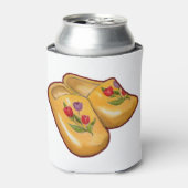 Nederlandse Klompen, Tulpen, Nederland, Kunst Blikjeskoeler (Blikje Voorkant)