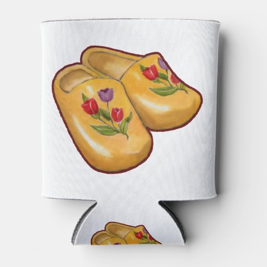 Nederlandse Klompen, Tulpen, Nederland, Kunst Blikjeskoeler (Voorkant)