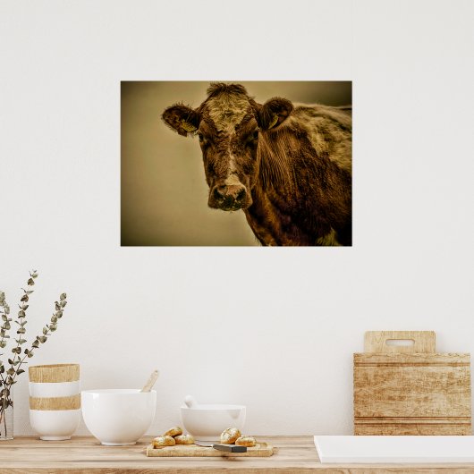 Nederlandse Koe Poster (Keuken)