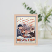  Nederlandse koffie adverteren Briefkaart (Staand voorkant)