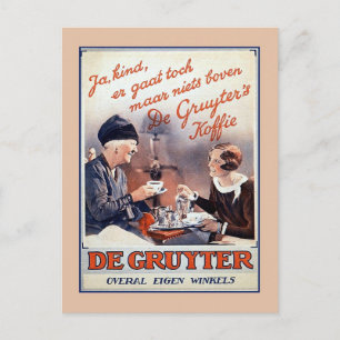  Nederlandse koffie adverteren Briefkaart