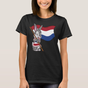 Nederlandse Konijn Nederlandse Vlag T-shirt