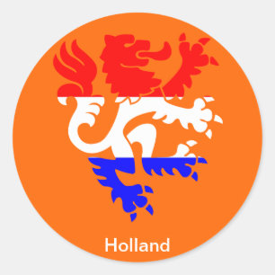 Nederlandse koningin ronde sticker