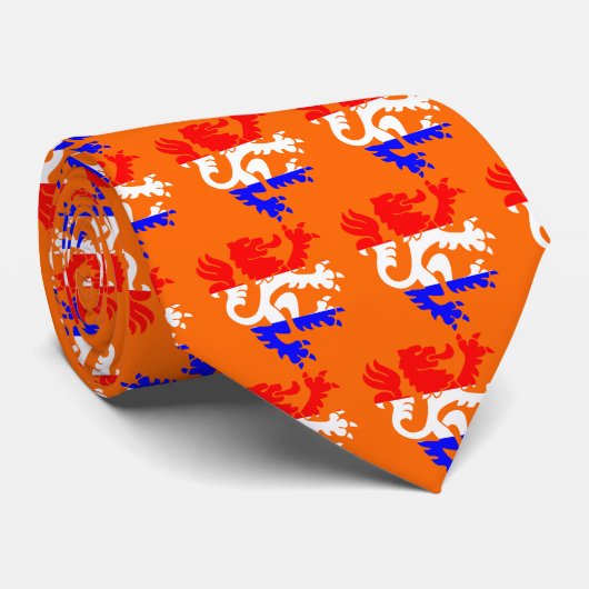 Nederlandse koningin stropdas (Opgerold)