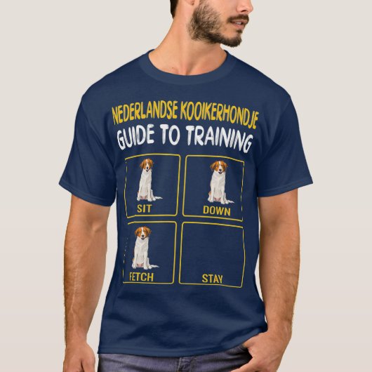 Nederlandse Kooikerhondje Guide to Training Dog T-shirt (Voorkant)