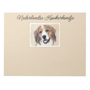 Nederlandse Kooikerhondje Painting - Dog Art Notep Notitieblok