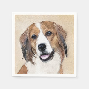 Nederlandse Kooikerhondje Schilderij - Honden Kuns Servet