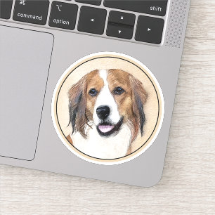 Nederlandse Kooikerhondje Schilderij - Honden Kuns Sticker