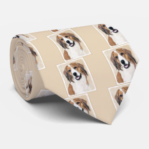 Nederlandse Kooikerhondje Schilderij - Honden Kuns Stropdas