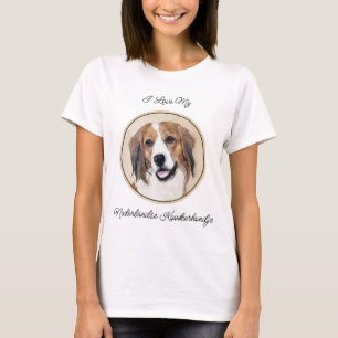 Nederlandse Kooikerhondje Schilderij - Honden Kuns T-shirt