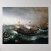 Nederlandse koopvaardijschepen en een op Smalware Poster (Voorkant)