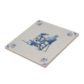 Nederlandse kunstenaar op Easel Hand Schilderd 160 Tegeltje (Zijkant)