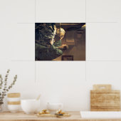 Nederlandse kunstenaar Vermeer schilder de astrono Poster (Keuken)