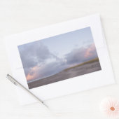 Nederlandse kust zonsondergang foto sticker (Envelop)