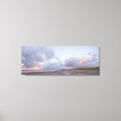 Nederlandse kust zonsondergang panorama canvas pri (Voorkant)