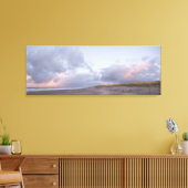 Nederlandse kust zonsondergang panorama canvas pri (Insitu (Woonkamer))