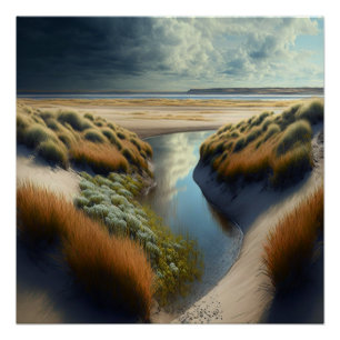 Nederlandse Kustduinen Perfect Poster