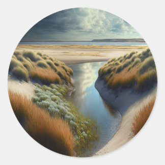 Nederlandse Kustduinen Ronde Sticker
