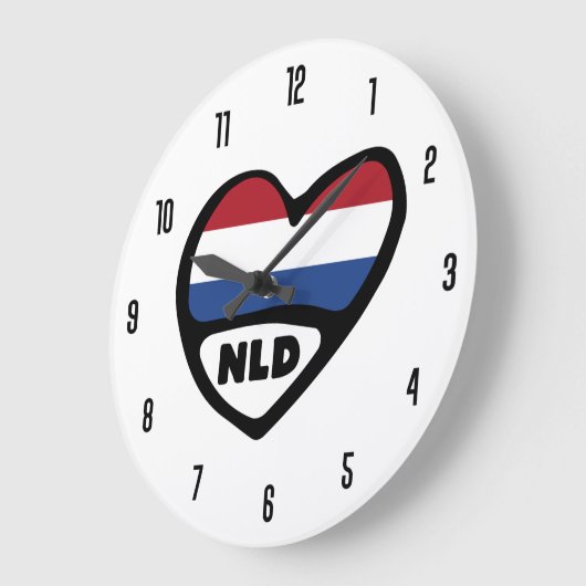 Nederlandse landencode NLD-vlaggenhoofd Grote Klok (Hoek)