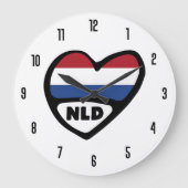 Nederlandse landencode NLD-vlaggenhoofd Grote Klok (Voorkant)