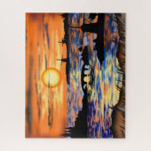 Nederlandse Landschap Puzzle Sunrise Legpuzzel (Verticaal)