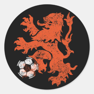 Nederlandse leeuw ronde sticker