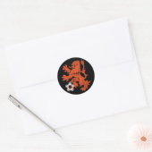 Nederlandse leeuw ronde sticker (Envelop)