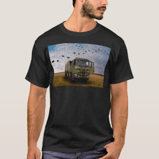 Nederlandse leger KL vrachtwagen en Paradrop. T-shirt