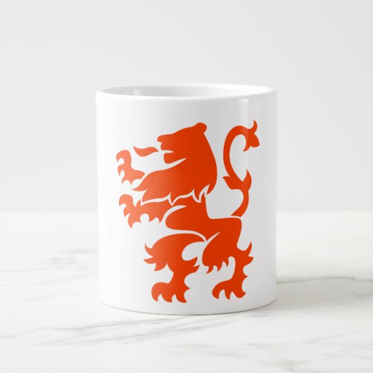 Nederlandse lionenjas grote koffiekop (Voorkant)
