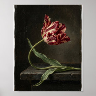 Nederlandse Meester Tulpen II Vintage Schilderij Poster