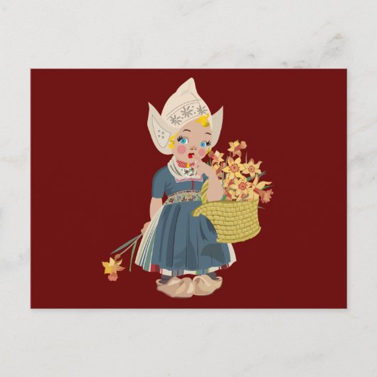 NEDERLANDSE MEISJARENBriefkaarten Briefkaart (Voorkant)