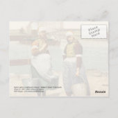 Nederlandse meisjes in traditionele kostuums en cl briefkaart (Achterkant)