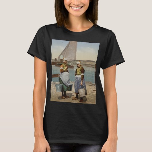 Nederlandse meisjes van Marken Island (ca. 1900) T-shirt (Voorkant)