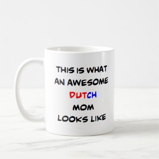 nederlandse moeder , geweldige koffiemok (Links)