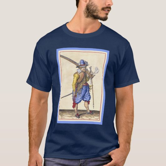 Nederlandse Musketeer T-Shirt uit graving door DeG (Voorkant)