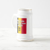 Nederlandse Nationale de Belgische vlag Bierpul (Voorkant links)