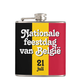 Nederlandse Nationale de Belgische vlag Heupfles
