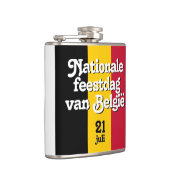 Nederlandse Nationale de Belgische vlag Heupfles (Rechts)