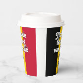 Nederlandse Nationale de Belgische vlag Papieren Bekers (Links)