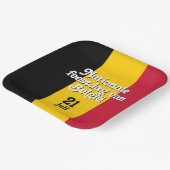 Nederlandse Nationale de Belgische vlag Papieren Bordje (Gebogen)