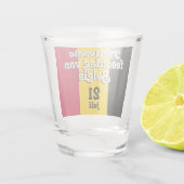 Nederlandse Nationale de Belgische vlag Shot Glas (Achterkant)