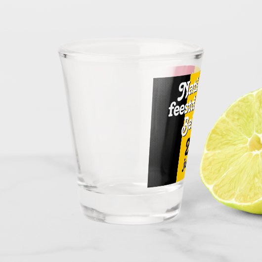 Nederlandse Nationale de Belgische vlag Shot Glas (Links)