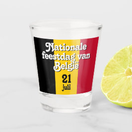 Nederlandse Nationale de Belgische vlag Shot Glas