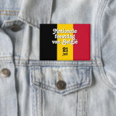 Nederlandse Nationale feestdag van België Belgisch Button (Insitu)