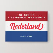 Nederlandse Onafhankelijkheidsdag Button (Voorkant)