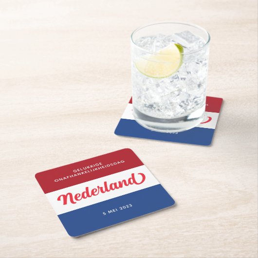 Nederlandse Onafhankelijkheidsdag Kartonnen Onderzetters (Insitu)