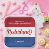 Nederlandse Onafhankelijkheidsdag Papieren Bordje (Feest)